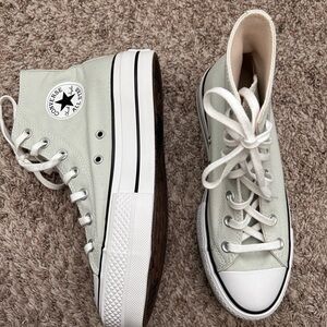 Converse Chuck Taylor All Star Platform High Top Mint Green Women’s Size 8
